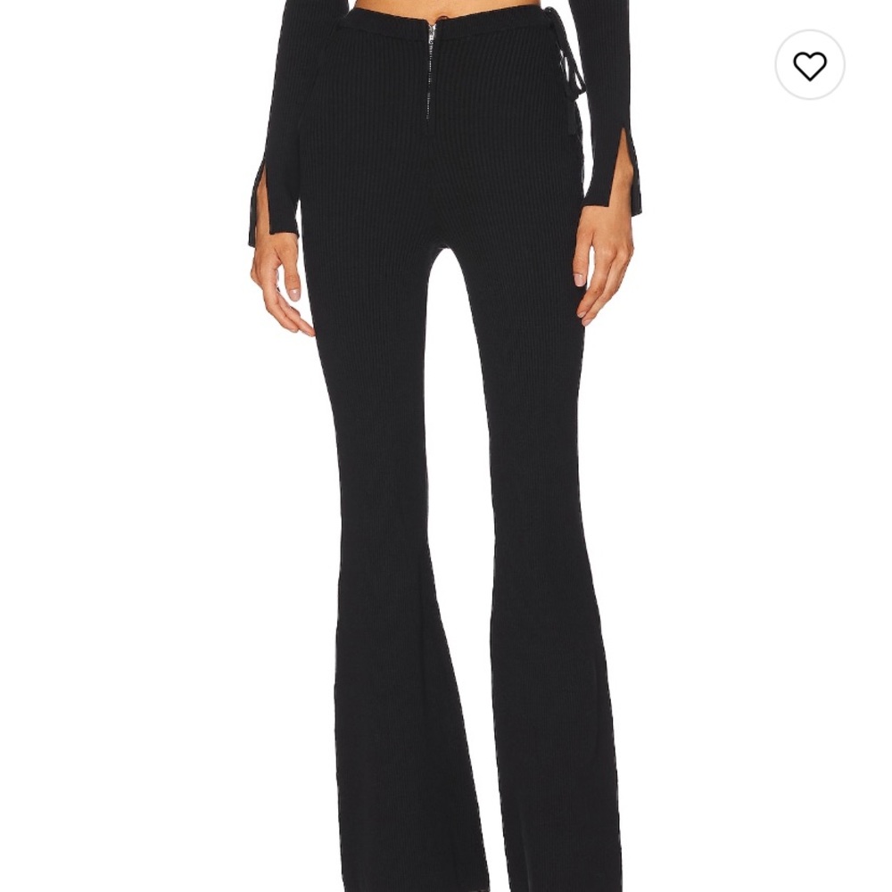 Revolve knit pants brand new with side tie detail